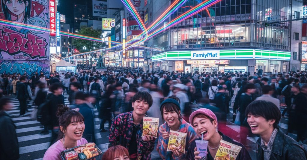 ファミマ、渋谷で「ファミフェス」開催 コラボグルメ先行公開や聖地巡礼体験も