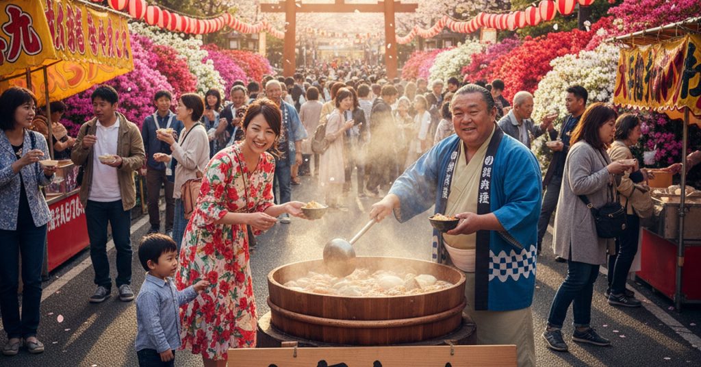 広尾つつじまつりで初登場の「八角ちゃんこ」に注目