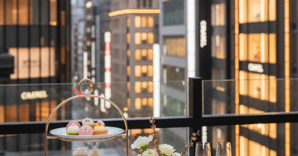 ティファニー銀座で春色アフタヌーンティー開催