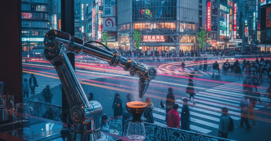 渋谷にロボットがコーヒーを淹れるカフェがオープン