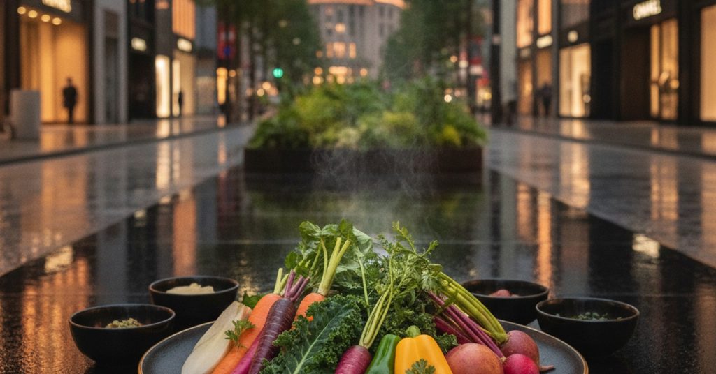 【銀座】自家菜園ランチビュッフェ、野菜本来の味を堪能【在来食堂】