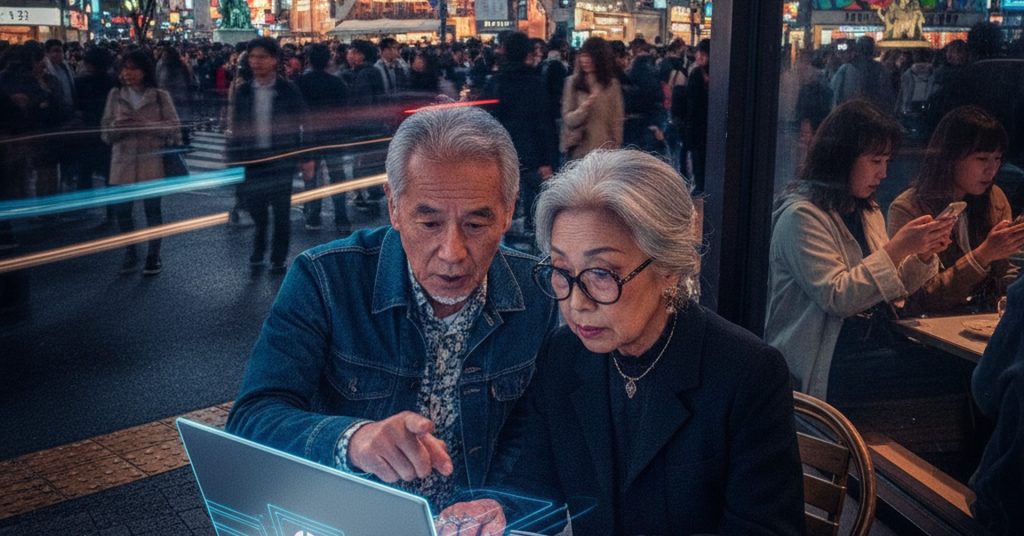 渋谷のカフェでシニアがAI PCを「自由研究」に活用。HP製AI PCの可能性とは？